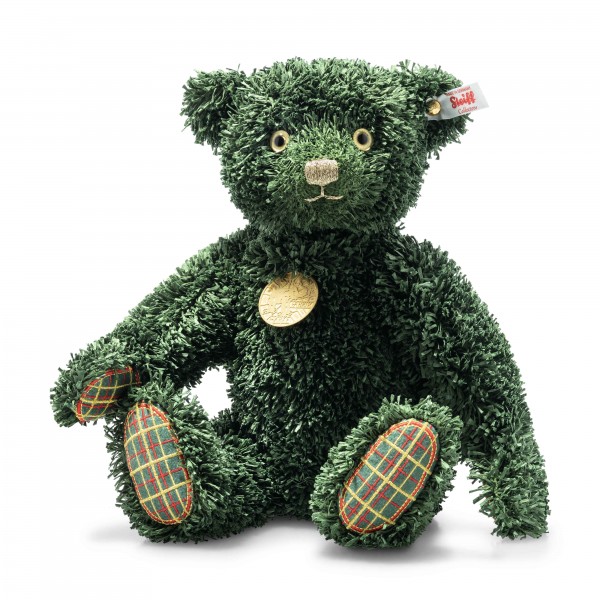 Green Christmas Paper Teddy Bear