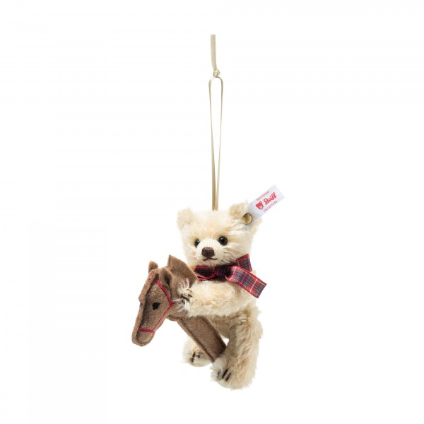 Teddy Bear Hobbyhorse Ornament