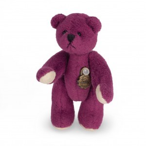 Teddy bear Mini - Berry red 4.5cm