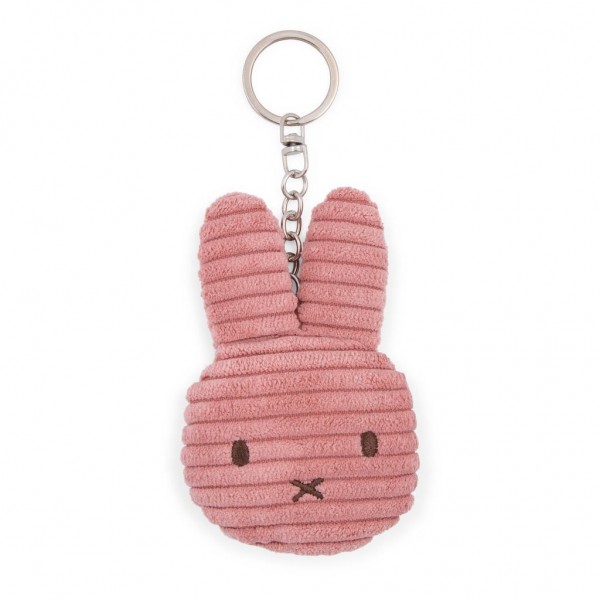 Miffy Corduroy Keyring - Flat - Dusty Rose