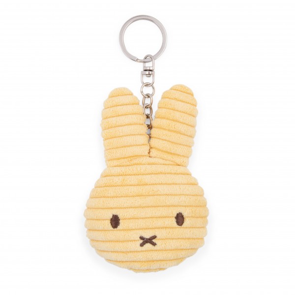 Miffy Corduroy Keyring - ECO Buttercream, Flat
