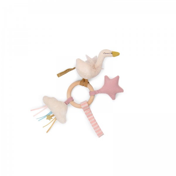 Swan Wooden Ring Rattle