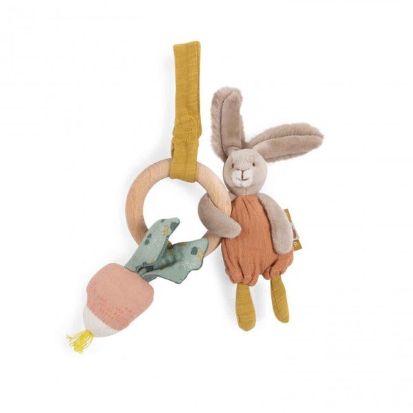 Rabbit Wooden ring and rattle toy