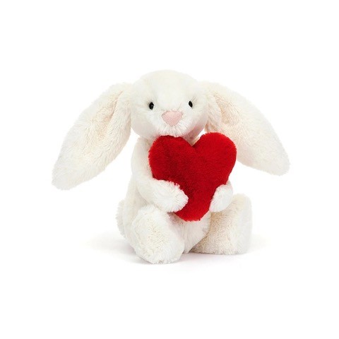 Bashful Red Love Heart Bunny - Little