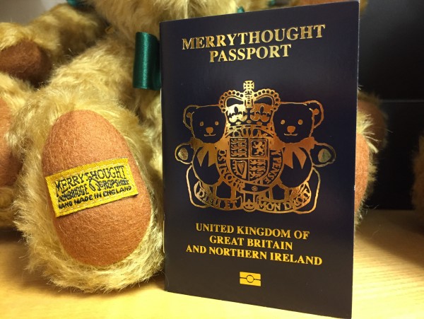 Teddy bear UK Passport